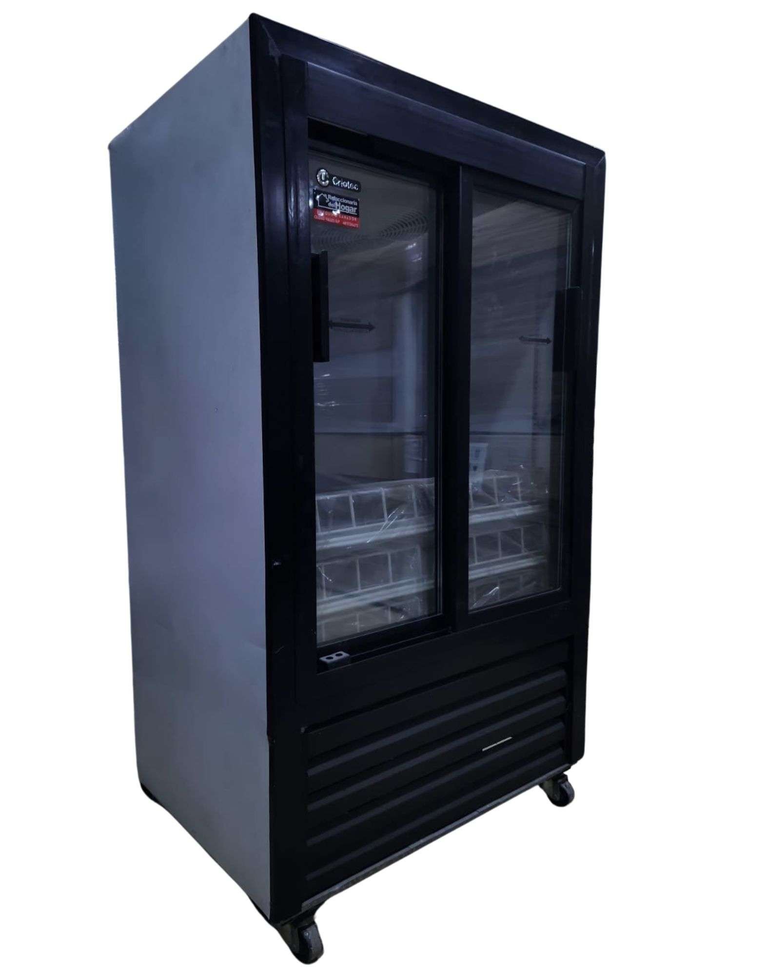 Refrigerador Criotec Vertical 2 Puerta Corredizas Refresquero CRV220SD - Imagen 2